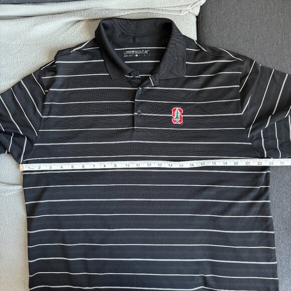 🌻 Nike Stanford University Striped Golf Shirt - Picture 5 of 8
